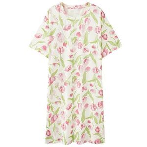 Cotton Pajamas Nightgown Sleepwear SleepShirt Sleep Dress Night Dress Nightshirt
